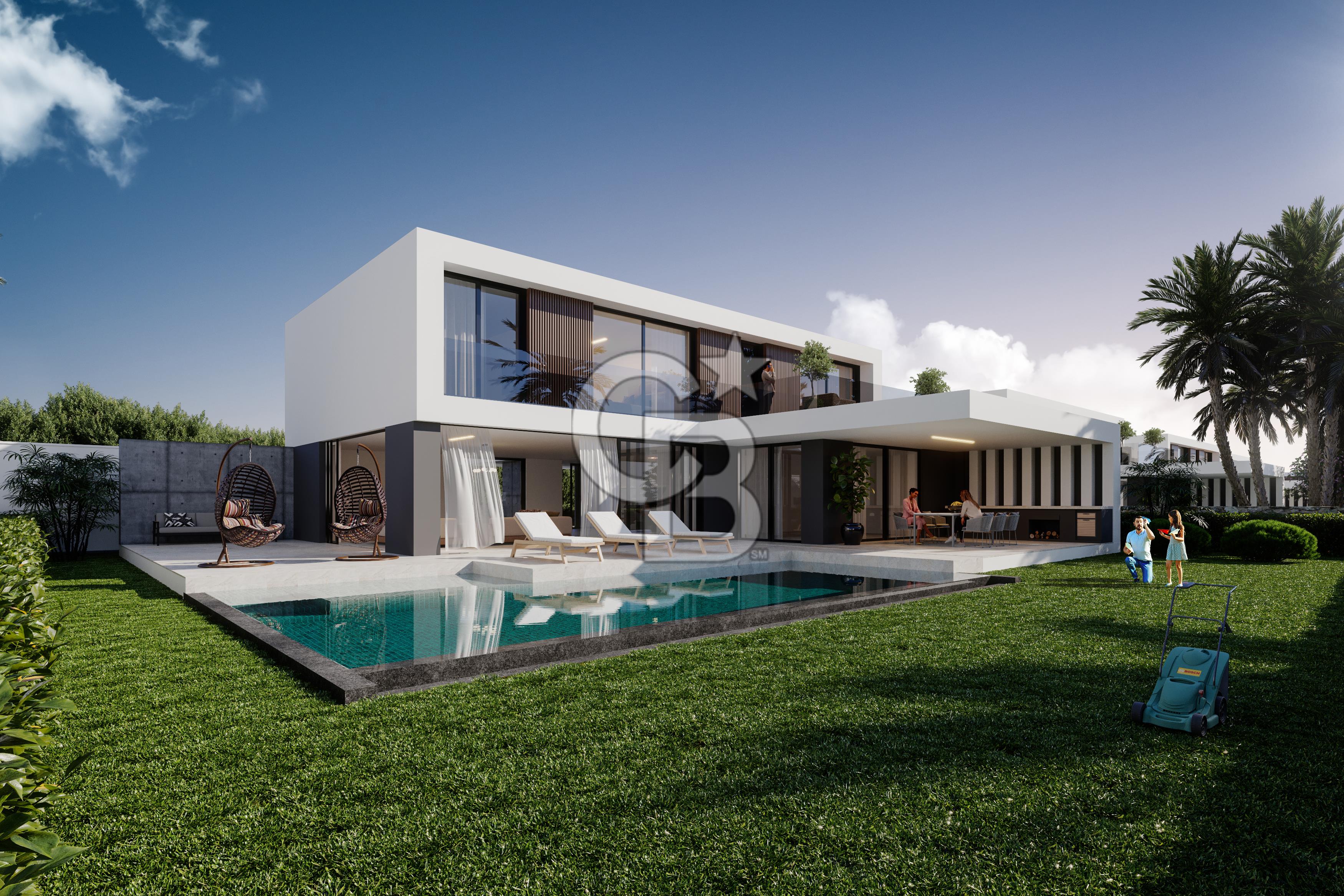 KKTC Girne Çatalköy Bölgesinde Türk Koçanlı Denize Sıfır Lüks 4+1 Villalar