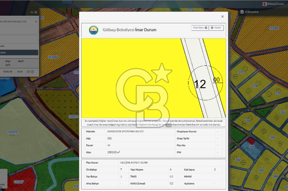 CB ART GAYRİMENKUL'DEN KARAGEDİK MAHALLESİNDE VİLLA İMARLI ARSA