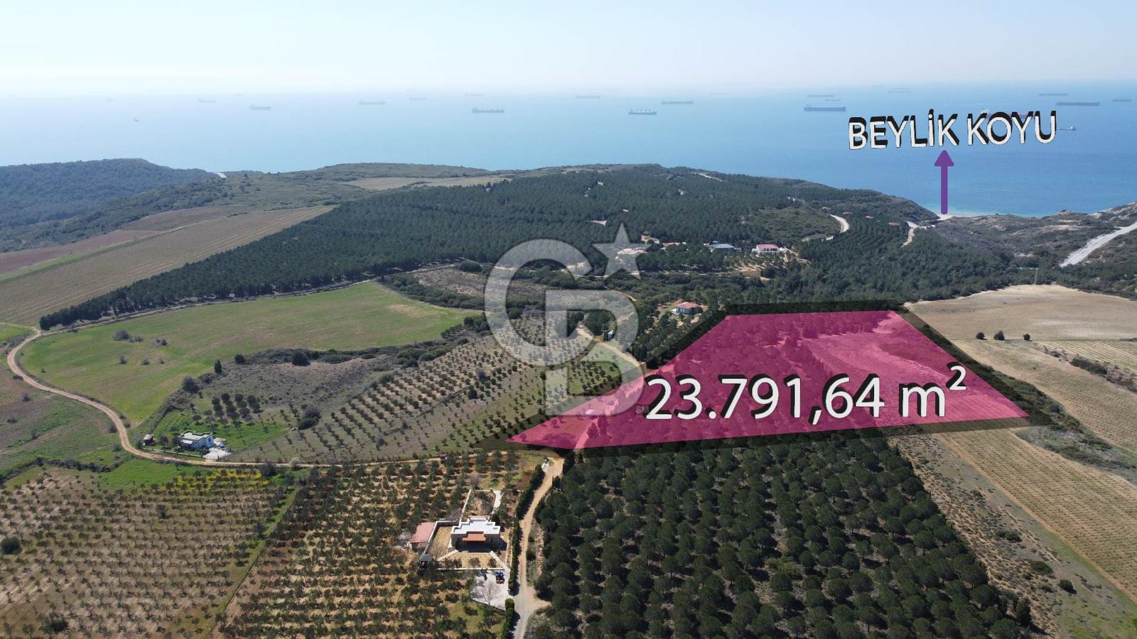 BOZCAADA BEYLİK KOYU MANZARALI SATILIK ARAZİ