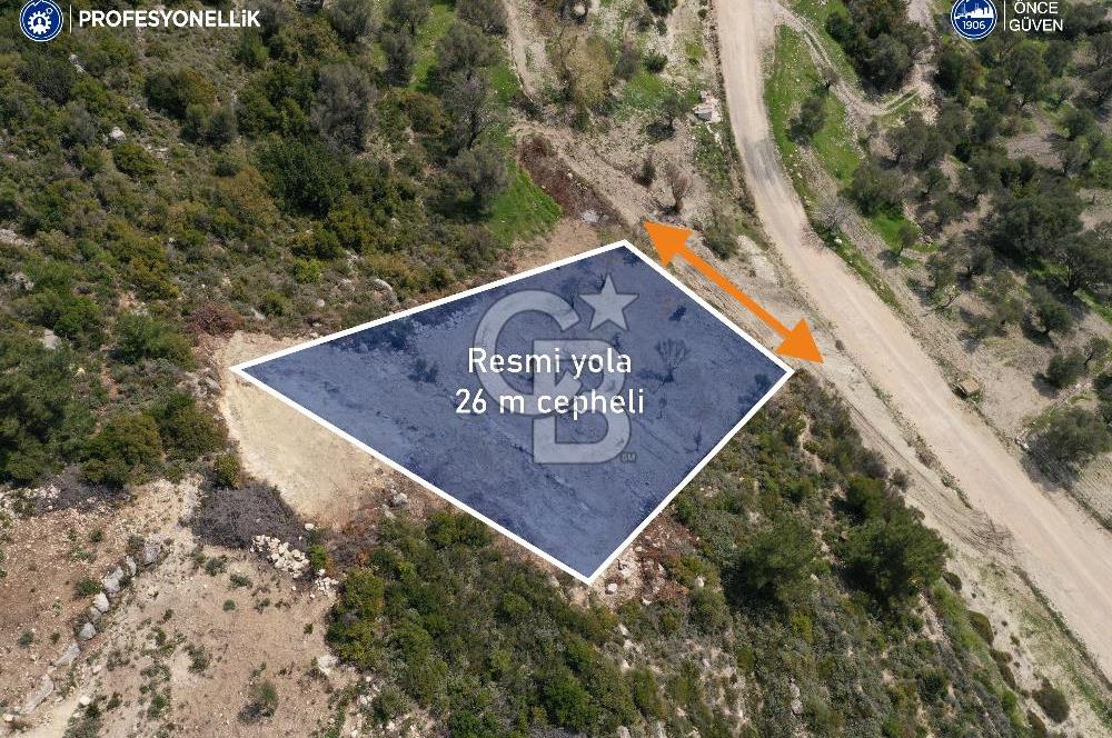Karaburun Eğlenhoca Gölet Yolunda Resmi Yola Cepheli Tarla
