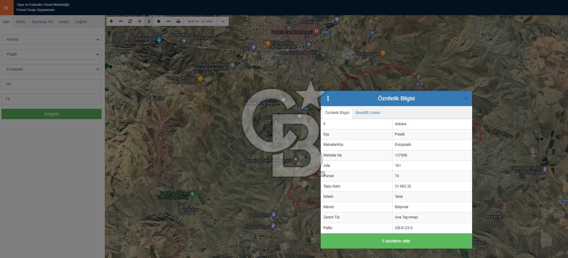 POLATLI'DA ANKARA-KONYA YOLU ÜZERİ 31.093M2 KUPON ARAZİ FIRSATI