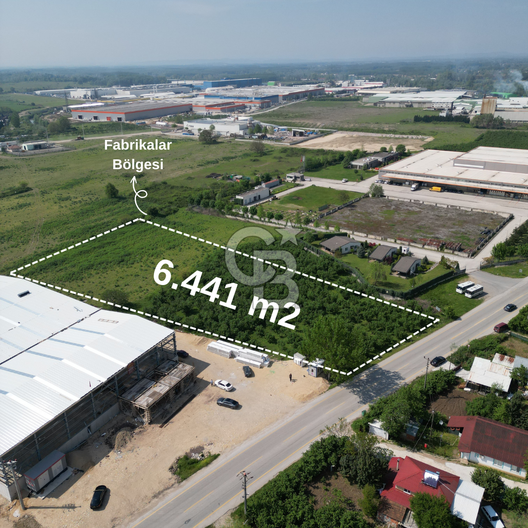 SAKARYA AKYAZI KÜÇÜCEKTE %100 BACALI SANAYİ İMARLI ARSA