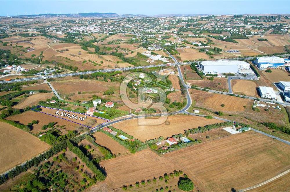SİLİVRİ ORTAKÖY 6354m2 ANA YOLA CEPHELİ SATILIK VİLLA İMARLI