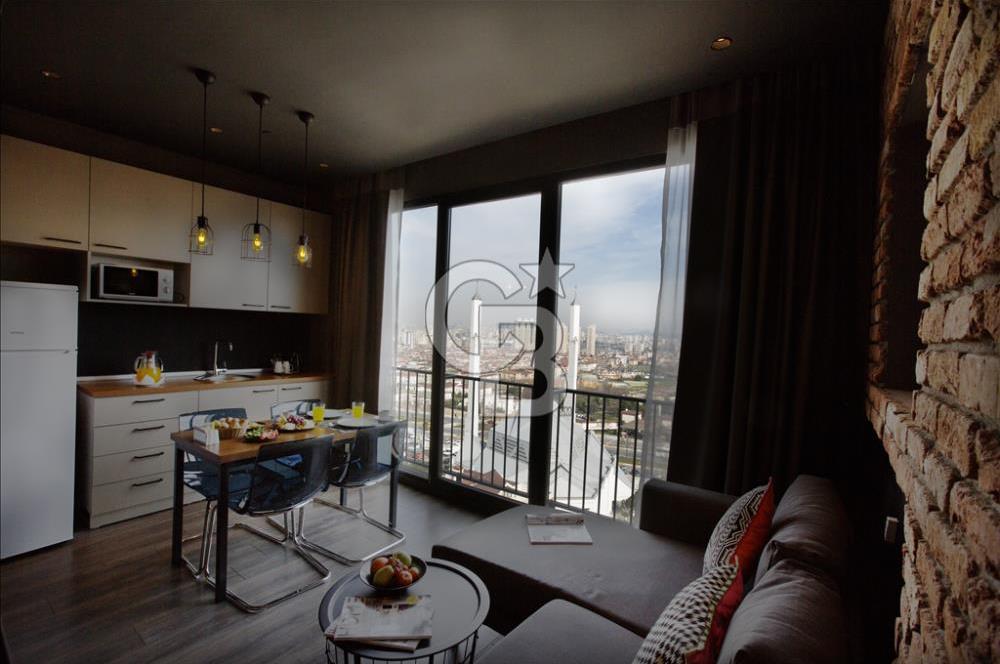 CITY LOFT 161 -TAM EŞYALI, OTEL KONSEPTİNDE,ŞEHİR MANZARALI SUIT