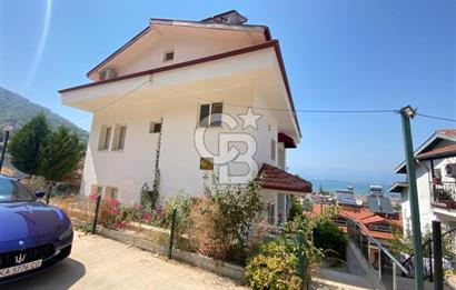 Fethiye deniz ve doğa manzaralı bahçe dubleksi