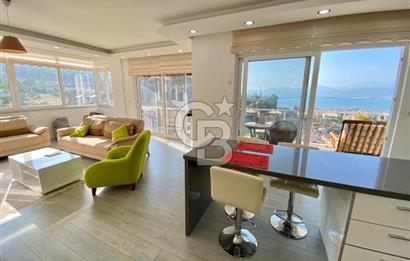 Fethiye deniz ve doğa manzaralı 2+2 satılık çatı dubleksi