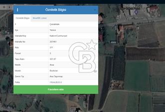 Çanakkale Yenice Kalkım Satılık 301 M2 İmarlı Arsa - 3 - 177739