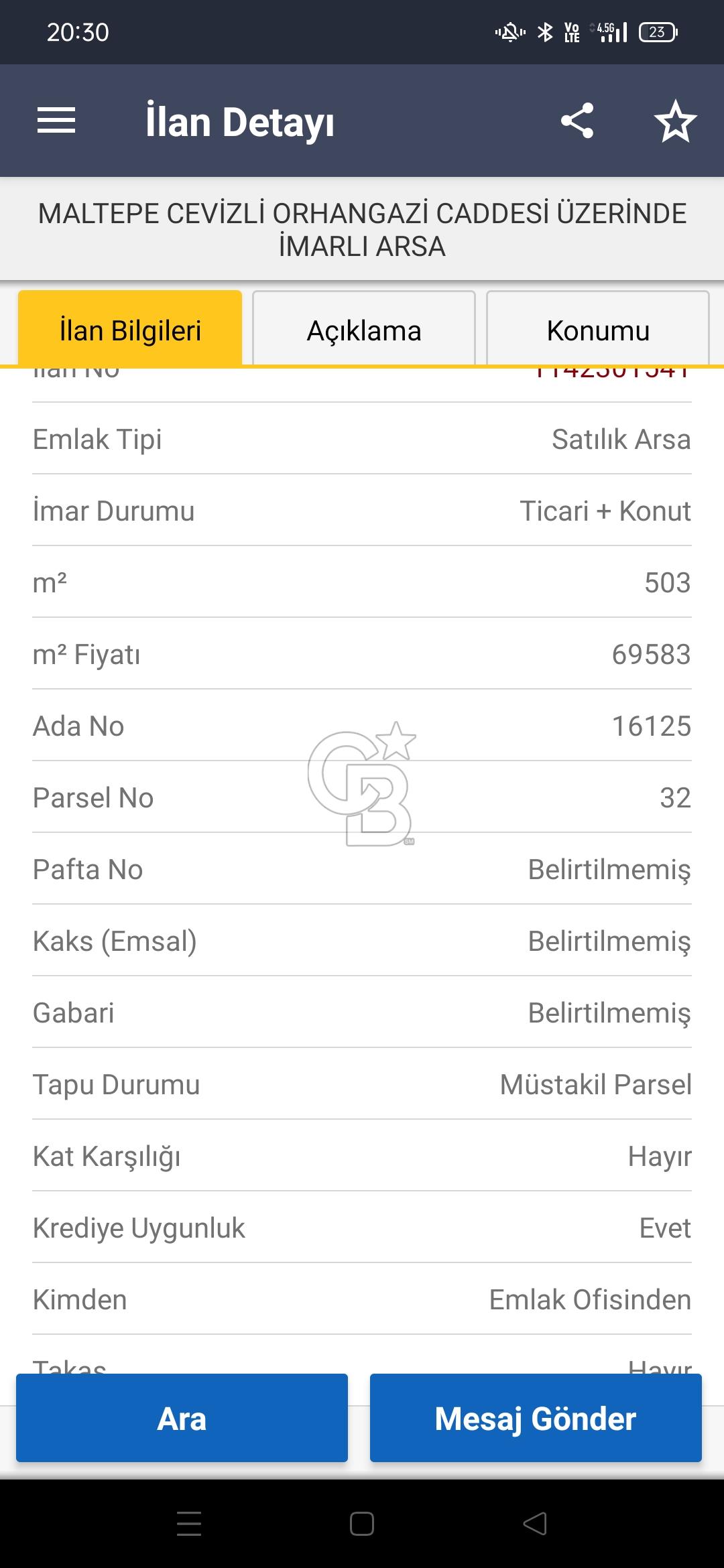 MALTEPE CEVİZLİ ORHANGAZİ CADDESİ ÜZERİNDE İMARLI ARSA