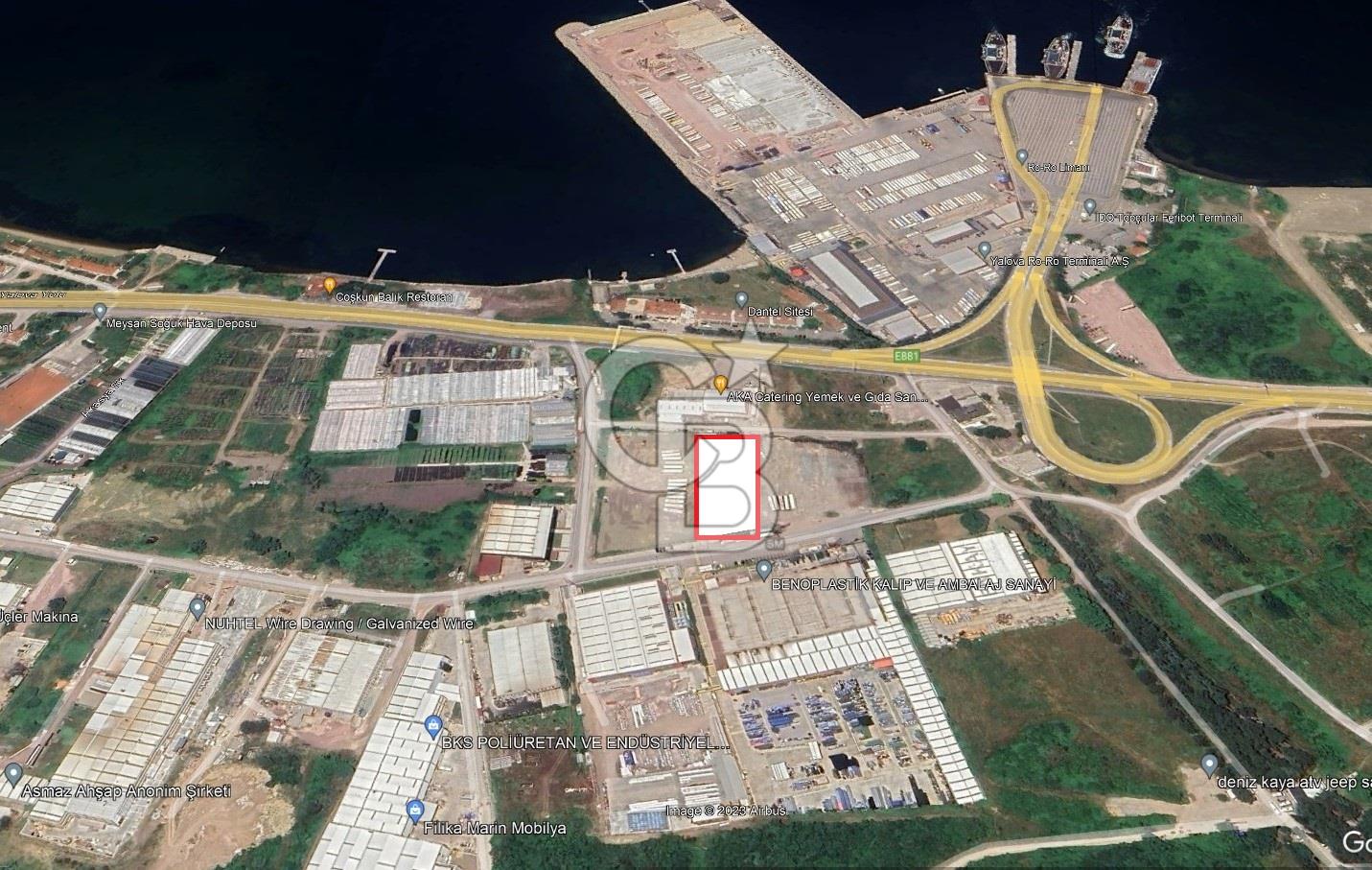 YALOVA ÇİFTLİKKÖY TAŞKÖPRÜ SATILIK İMALATHANE İMARLI ARSA 4227m2