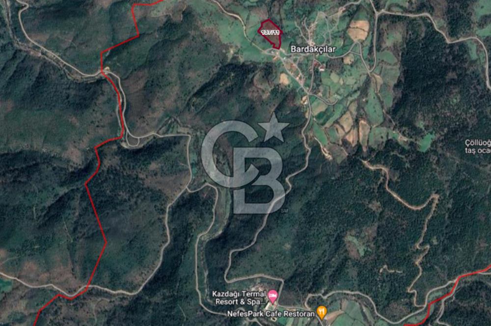 Çanakkale Çan Bardakçılar Satılık 16.500 m2 Arazi