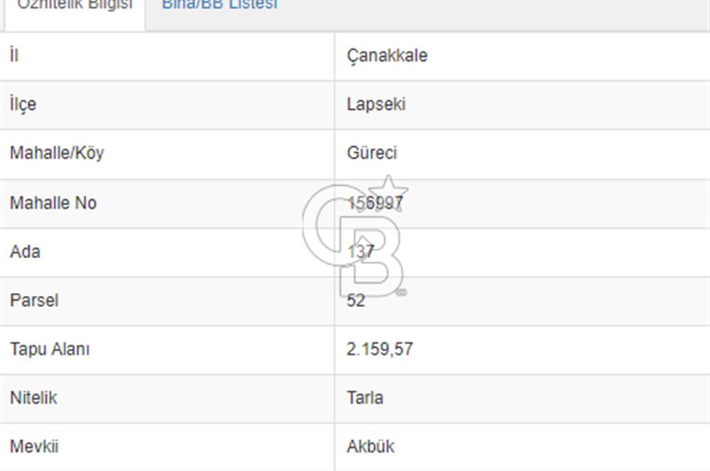 FIRSAT LAPSEKİ GÜRECİALTINDA BURSA YOLUNA 50M DENİZE 300M ARAZİ