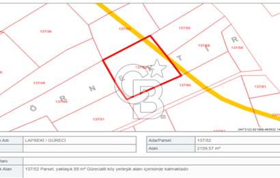 FIRSAT LAPSEKİ GÜRECİALTINDA BURSA YOLUNA 50M DENİZE 300M ARAZİ