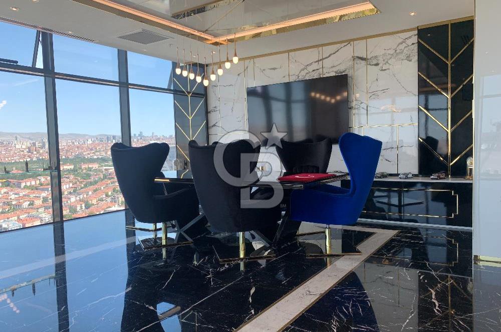 ÇUKURANBAR 1071 USTA PLAZADA ŞEHİR MANZARALI SATILIK LÜKS OFİS