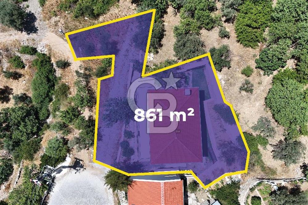 Datça Emecik Mahallesi'nde 861m²Arsa İçinde 390m² Lüks 4+1 Villa