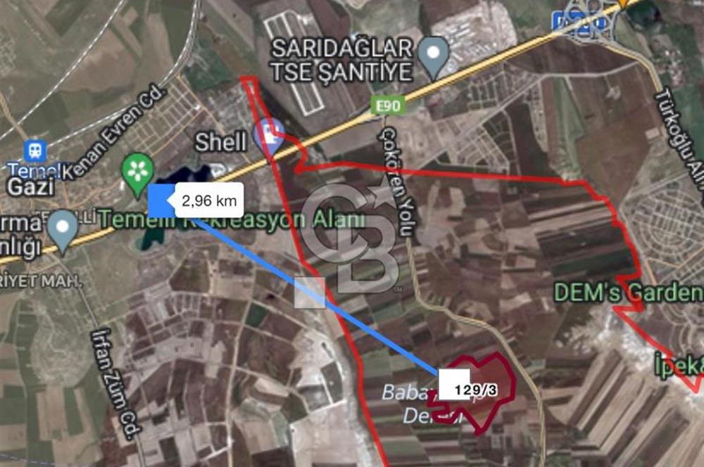 TEMELLİ GÖLETİ YAKINI İMAR SINIRI 928 MT2
