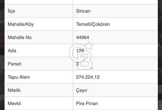 TEMELLİ GÖLETİ YAKINI İMAR SINIRI 928 MT2