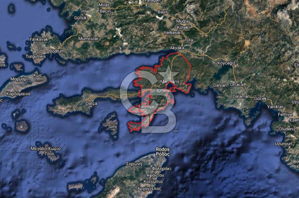 Muğla Marmaris Bozburun Satılık Arsa Villa İmarlı