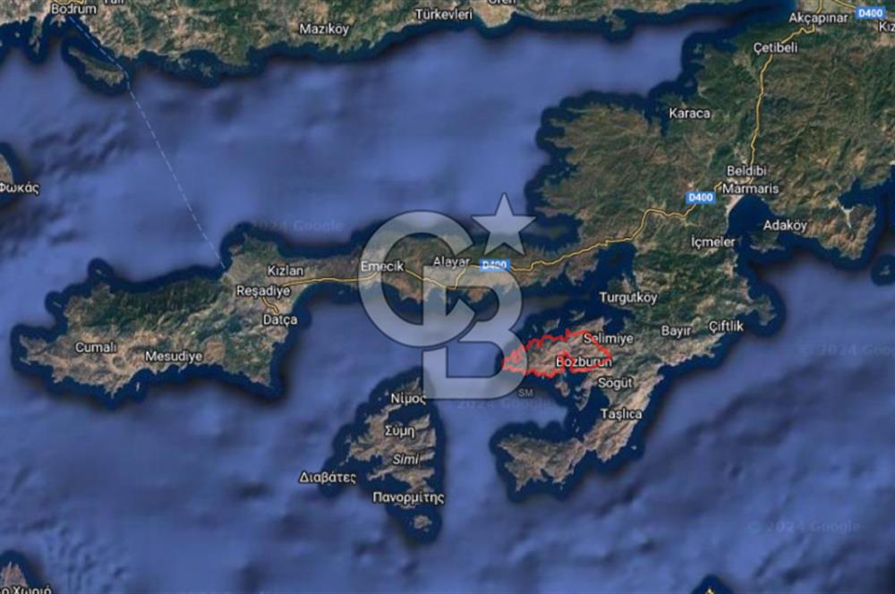 Muğla Marmaris Bozburun Satılık Arsa Villa İmarlı