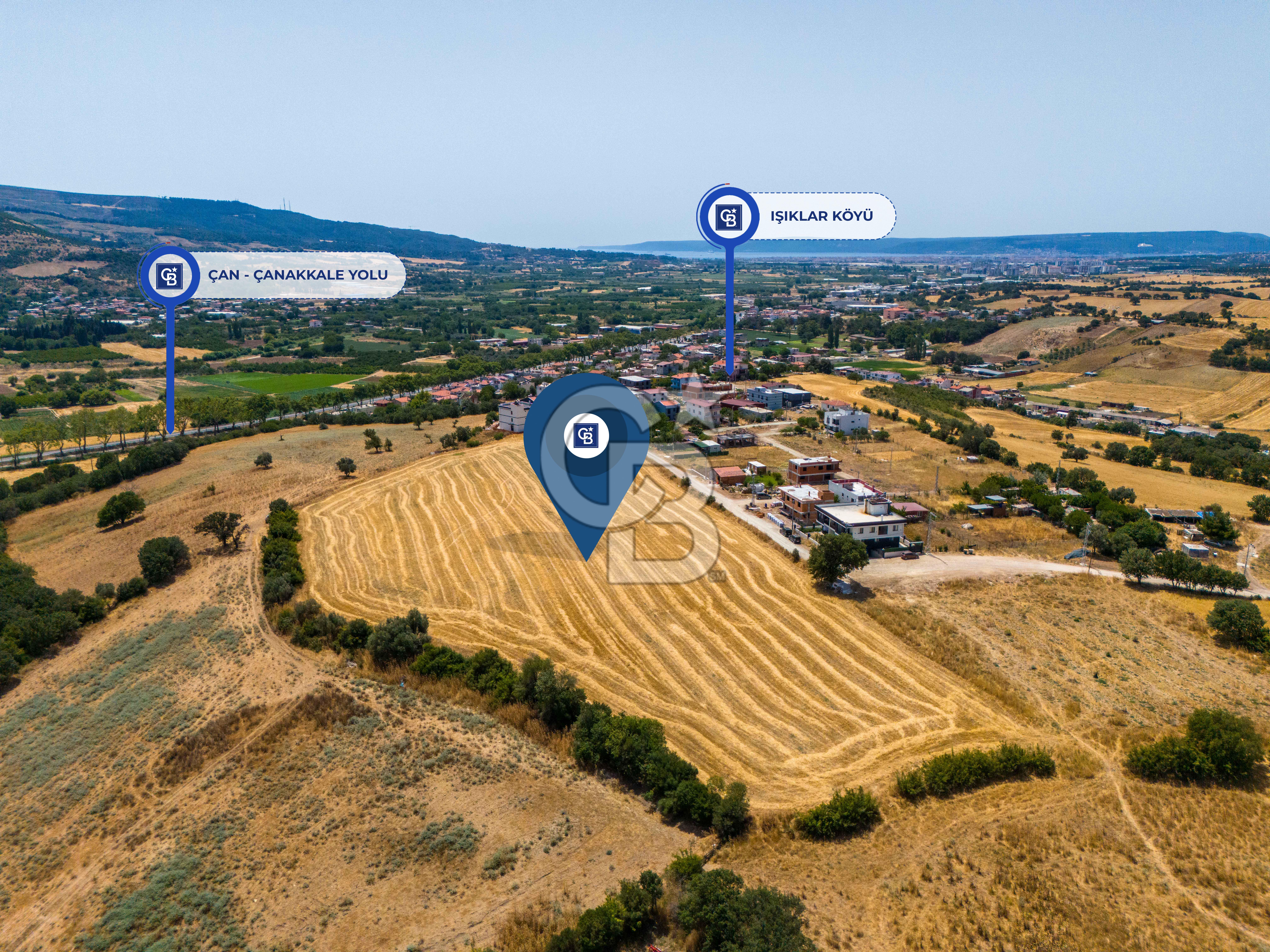 ÇANAKKALE IŞIKLARDA İMAR SINIRINDA SATILIK TARLA