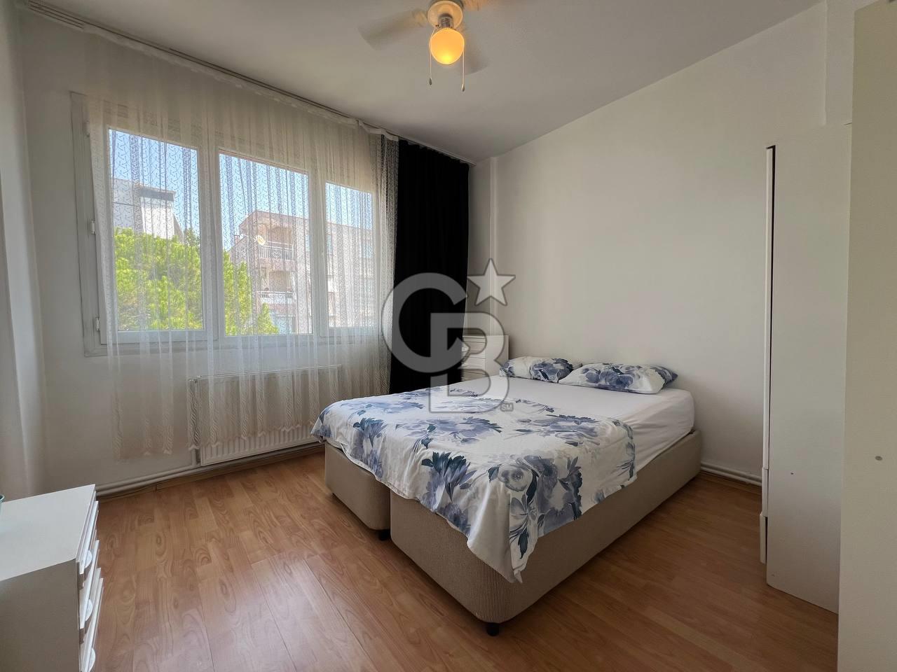 FULL EŞYALI ÇİFT CEPHE BALKONLU DOĞALGAZLI KİRALIK DAİRE 