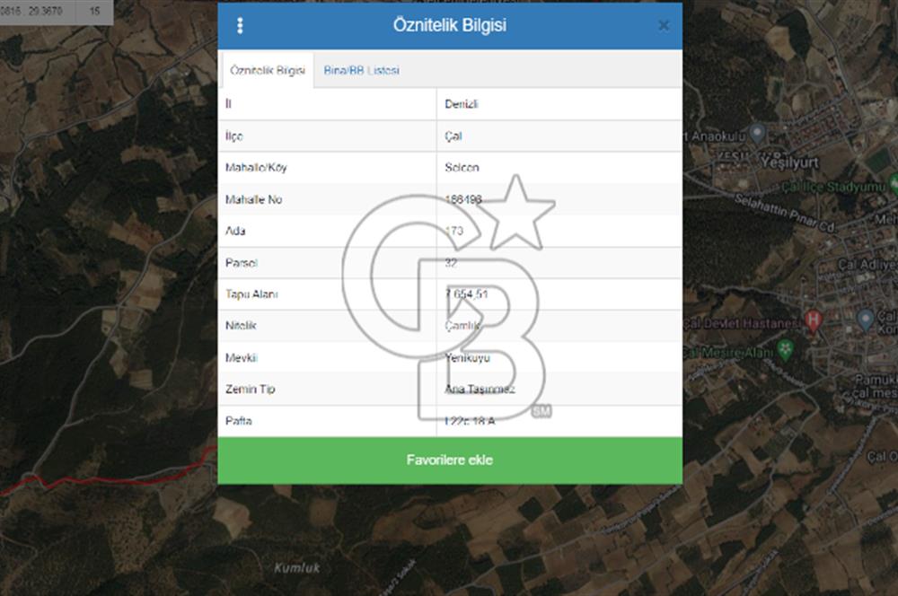 Denizli Çal Selcen' de Yatırım İçin uygun 13550 M² Satılık Arazi