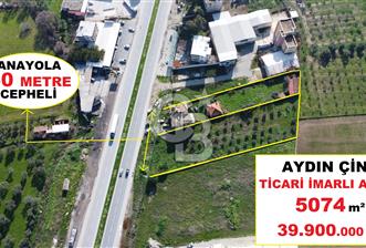 ÇİNE MERKEZ ANA YOLA SIFIR SATILIK TİCARİ ARSA