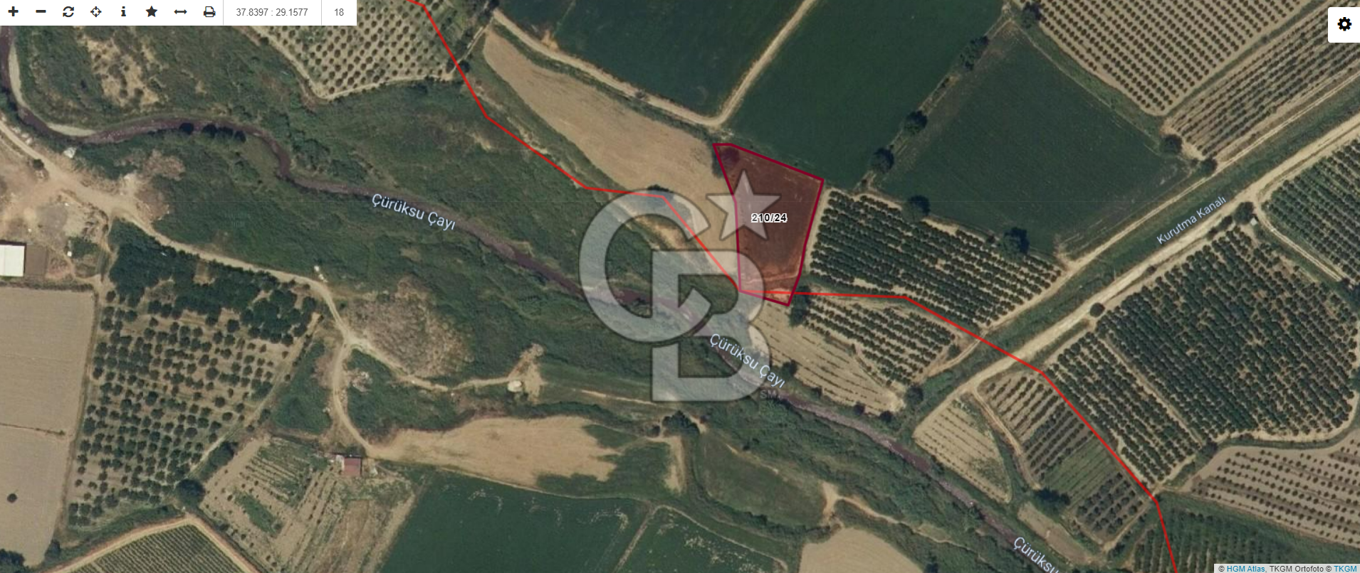 Pamukkale Eldenizli Köyü'nde Yatırım için Uygun Satılık Arazi