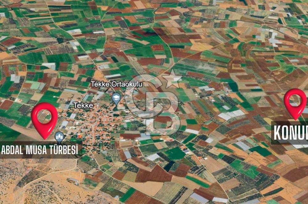 ELMALI TEKKEDE 9.900 M2 SATILIK TARLA