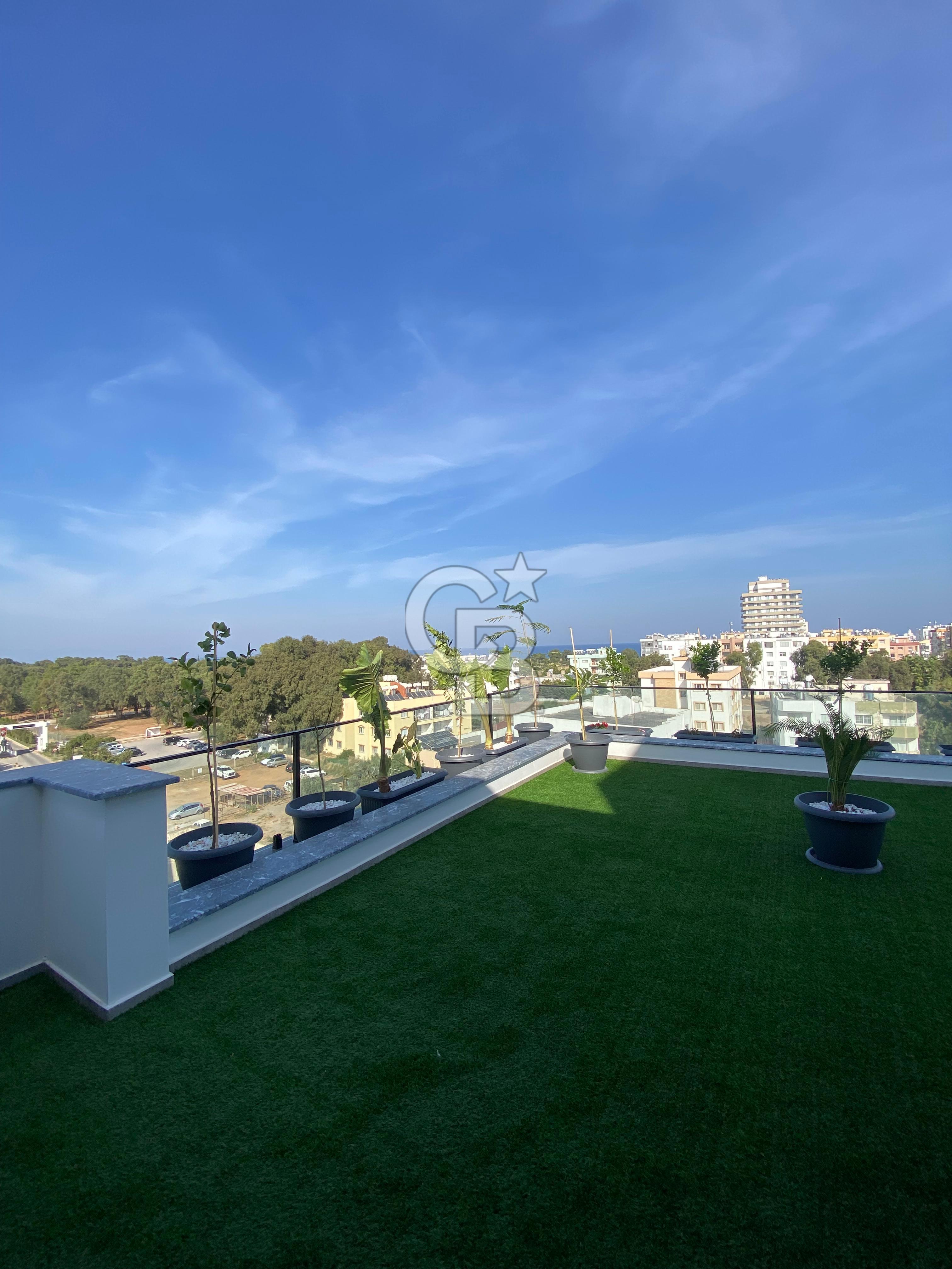 KKTC Mağusa Gülseren Merkez Bölgesinde Kiralık 2+1 Penthouse