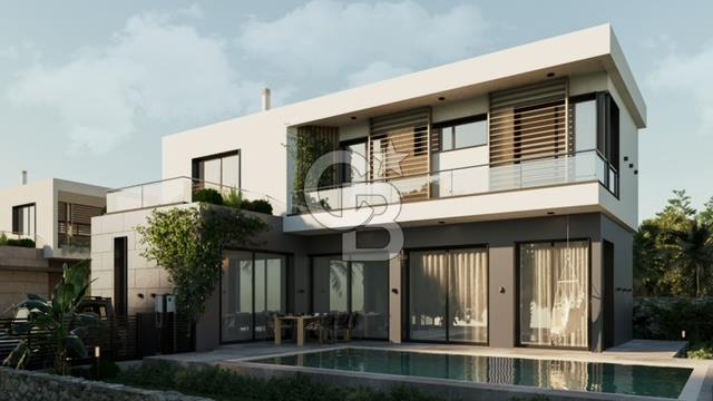 Kıbrıs Girne'de Özel Yüzme Havuzu 4+1, Lüks, Modern Satılık Villalar