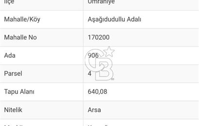 AŞAĞI DUDULLU HUZUR MAHALLESİNDE SİNPAŞ A KOMŞU SATILIK BİNA