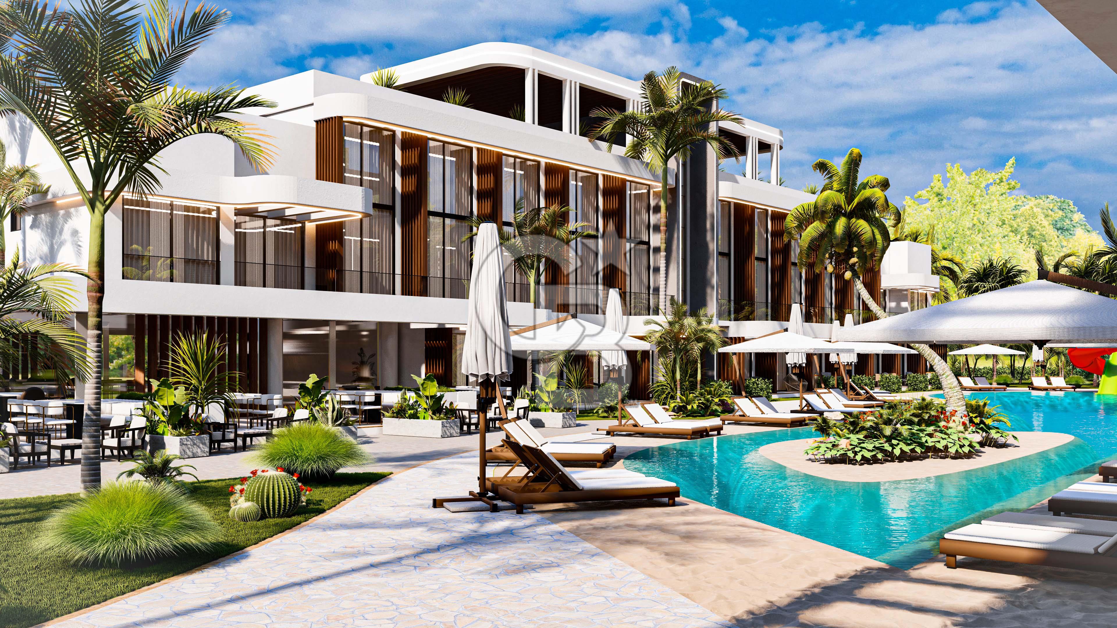 Kıbrıs İskele Long Beach’te Satılık Lüks Stüdyo Daireler
