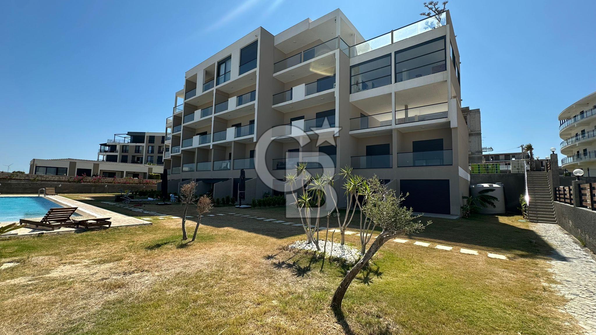 Çeşme Ayasaranda Deniz Manzaralı 2+1 Dubleks Bahçe Katı Rezidans