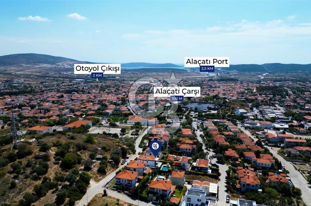 Çeşme Alaçatı’da Satılık Tam Müstakil Villa