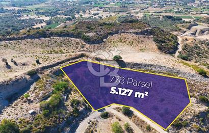Datça, Karaköy'de Full Deniz Manzaralı Yolu Olan 5.127 m2 Tarla...