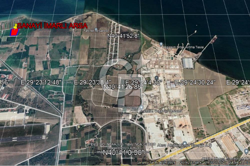 YALOVA TAŞKÖPRÜ’DE SATILIK 12.120 M2 SANAYİ İMARLI ARSA!
