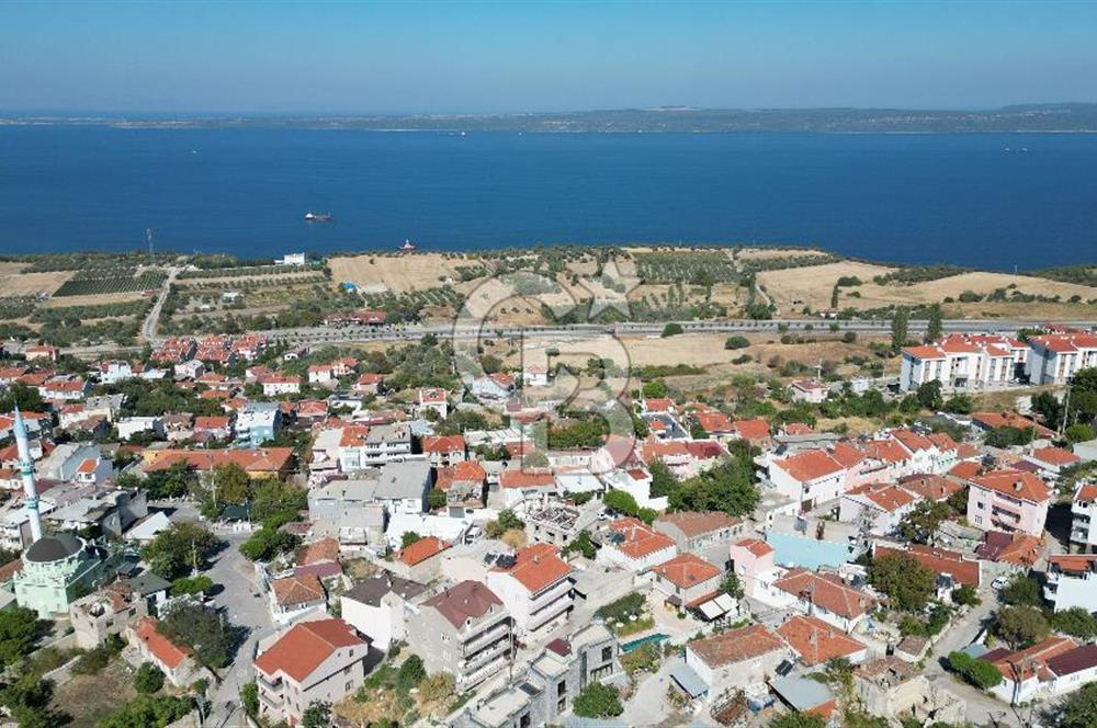 ÇANAKKALE İNTEPE'DE BOĞAZ MANZARALI SATILIK ARSA