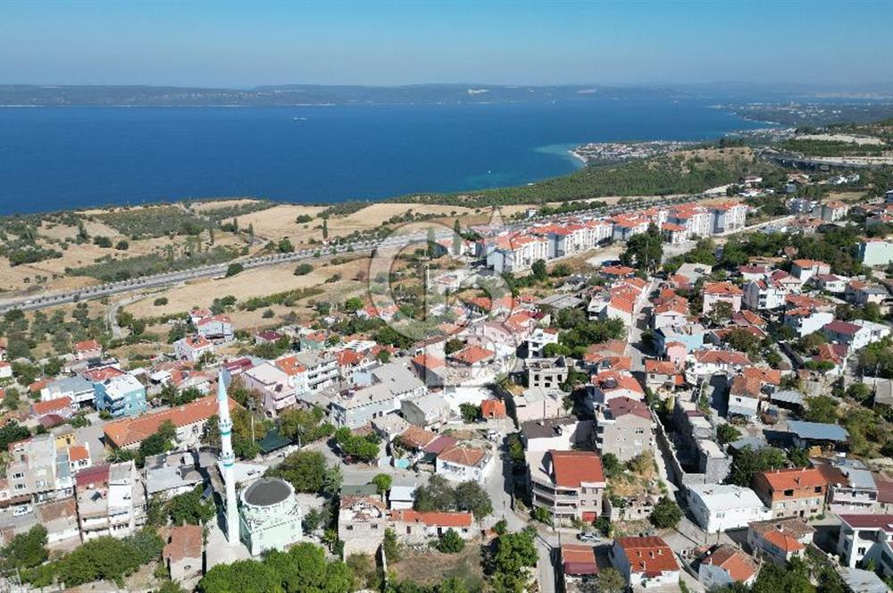 ÇANAKKALE İNTEPE'DE BOĞAZ MANZARALI SATILIK ARSA