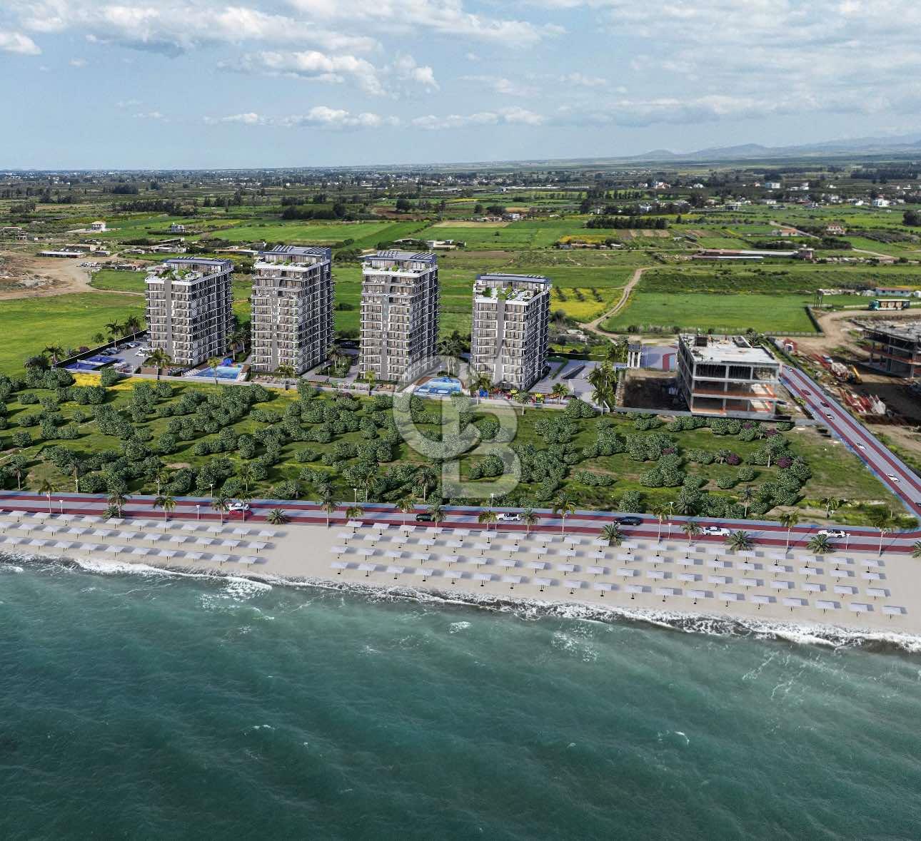 Kıbrıs Lefke de Ful Deniz Manzaralı Muhteşem Bir Yaşam Başlıyor Türk Tapulu 2+1 Daireler