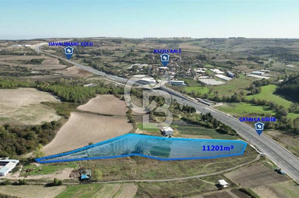 ÇATALCA KIZILCAALİ MAHALLESİ 11201M2 SATILIK ARAZİ
