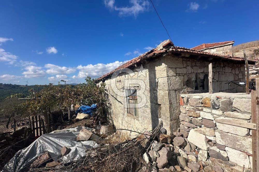 AYVACIK SÜLEYMAN KÖYDE DOĞA MANZARALI SATILIK TAŞ DAM VE BAHÇE