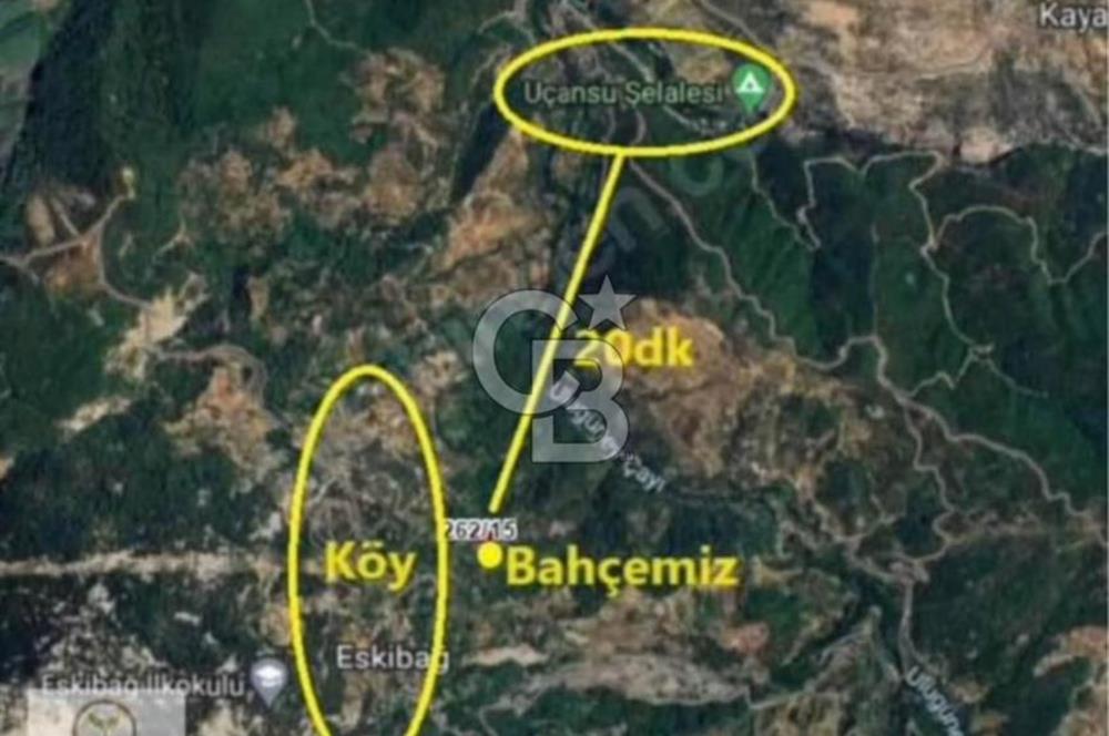 Antalya Gündoğmuşda yerleşme 250 m mesafede 2 dönüm bahçe