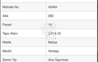 Antalya Gündoğmuşda yerleşme 250 m mesafede 2 dönüm bahçe