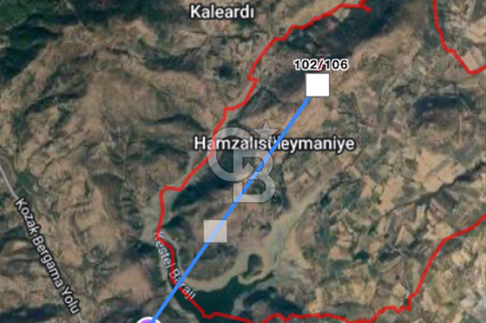 Bergamaya 5 dk mesafede çiftlik yapımına uygun fırsat arazi