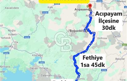 Acıpayamda köyiçi imarlı şelalere 30 dk mesafede parseller