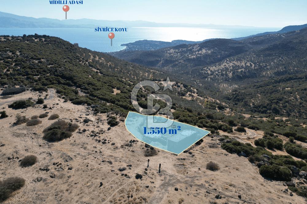 AYVACIK BALABANLI'DA MİDİLLİ MANZARALI SATILIK EV , DAM VE BAHÇE