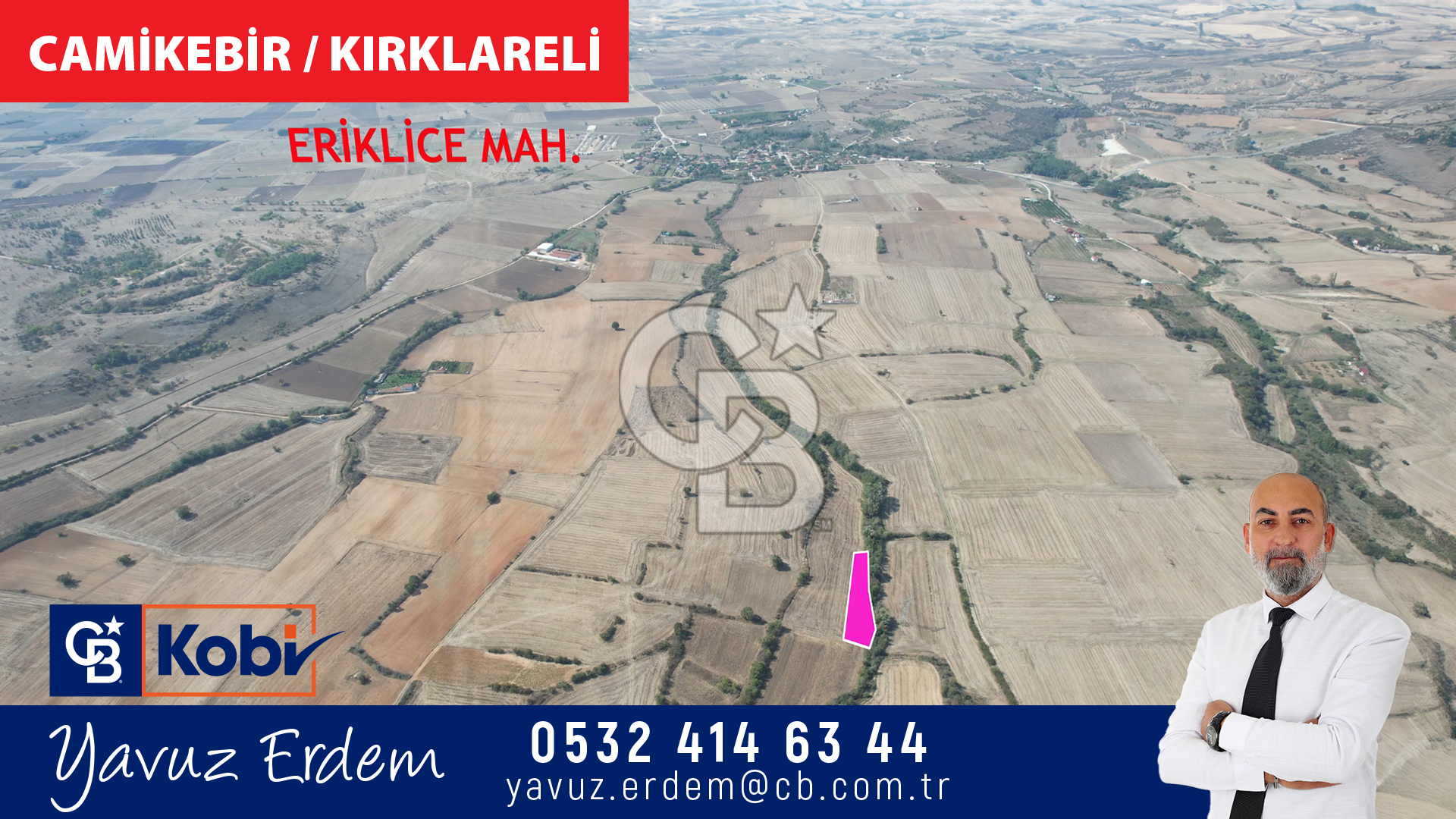 Kırklareli / Merkez / Camikebir Mah 1606 m2 Satılık Tarla