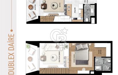 Courtyard Platinum Projesinde Satılık 1+1 Loft