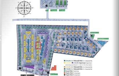 İskele Longbeach'de "La Isla" projesinde satılık 2+1 Loft
