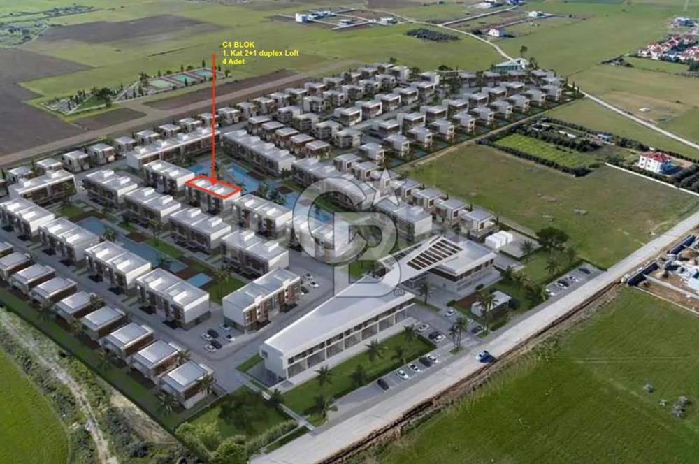 İskele Longbeach'de "La Isla" projesinde satılık 2+1 Loft